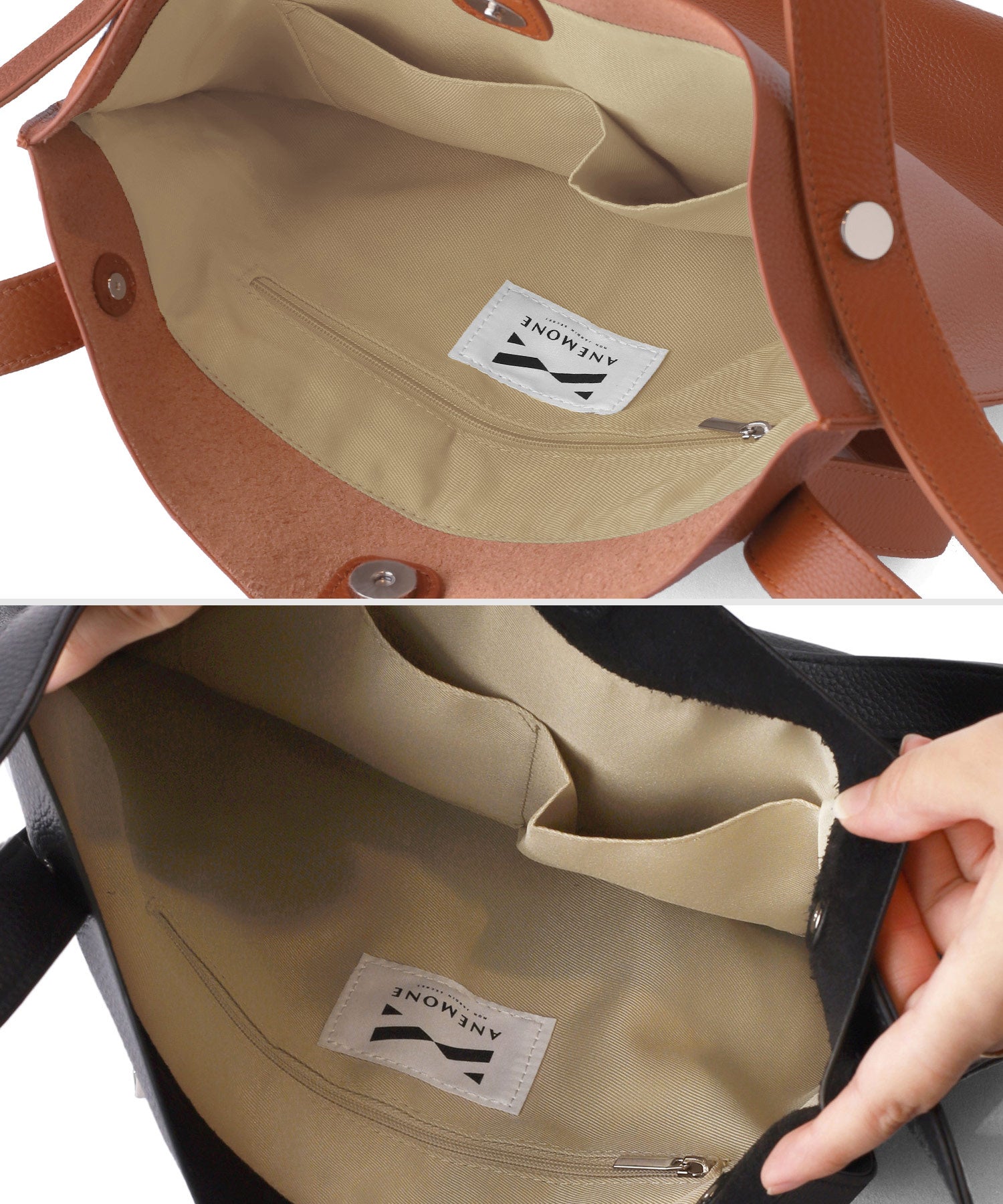 ANEMONE】レザー2WAYトートバッグ｜アネモネ・シエナロゼ