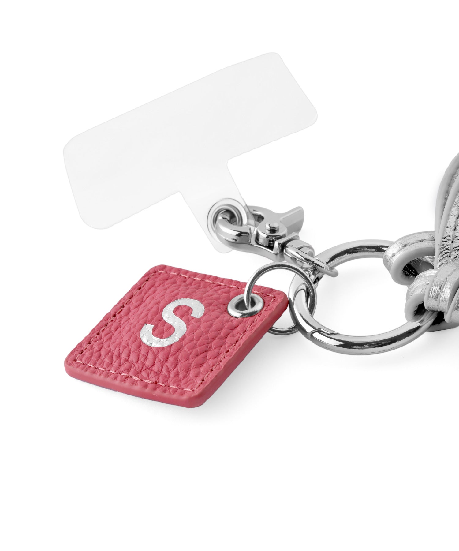 アクセサリー anemone ANEMONE】カラーレザーイニシャルストラップ｜アネモネ・シエナロゼ