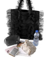 [Casselini] Tulle ruffle tote bag