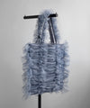 [Casselini] Tulle ruffle tote bag