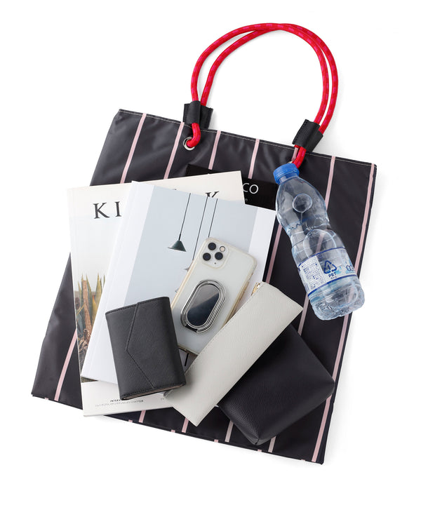 【trafico】ストライプ柄トートバッグ