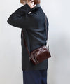 Leather shoulder bag