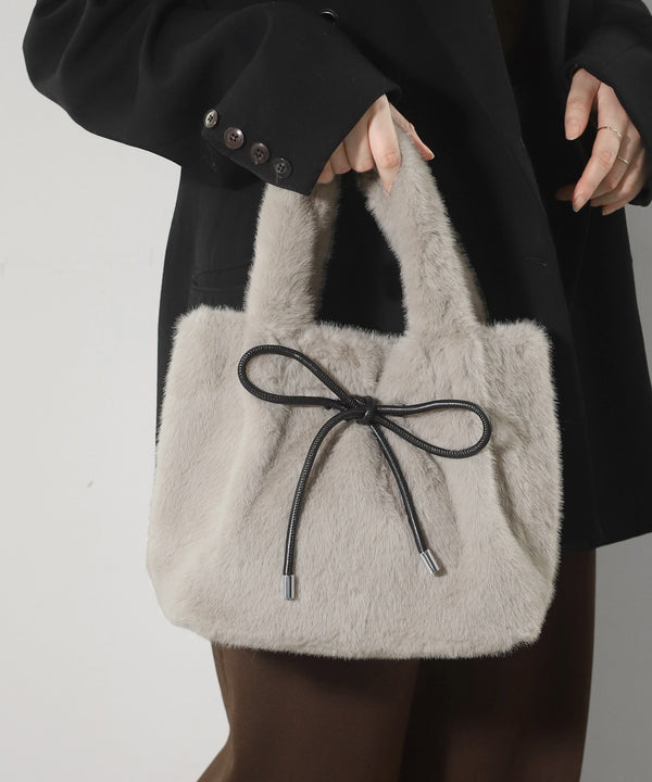 リボンエコファートートバッグ