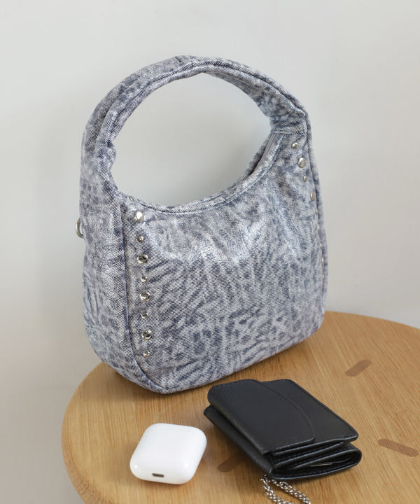 スタッズポイントハーフムーン2WAYバッグ