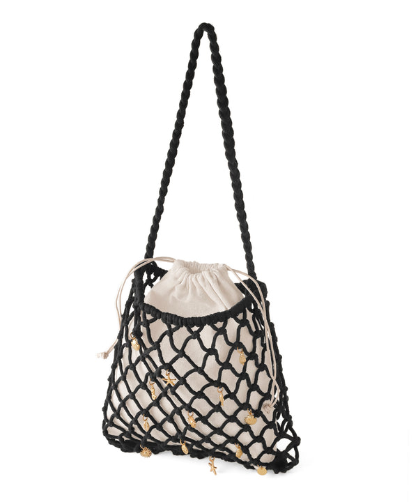 Lace Knit Bag with Marine Charms