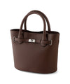 Leather-style 2-way bag with pouch