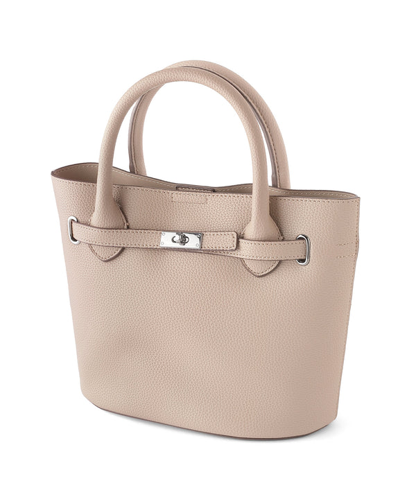 Leather-style 2-way bag with pouch