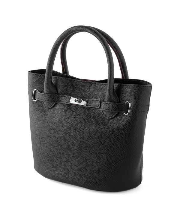 Leather-style 2-way bag with pouch