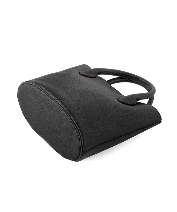 Leather-style 2-way bag with pouch