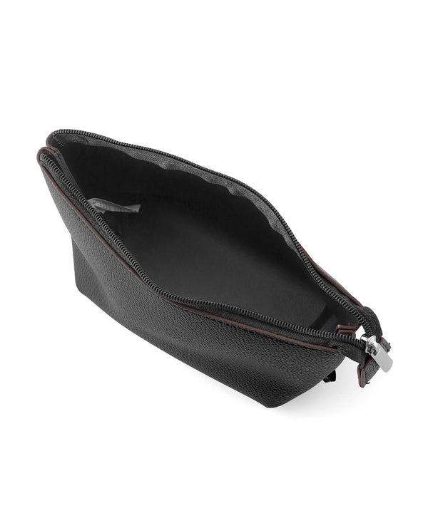 Leather-style 2-way bag with pouch