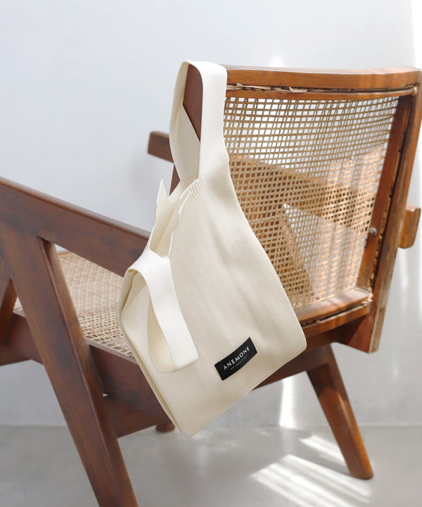 Simple knit tote bag [S]