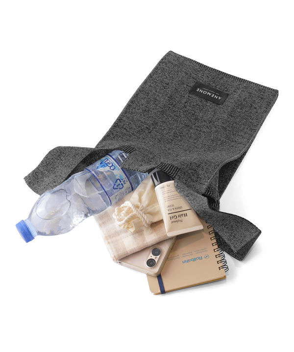 Lamé knit tote bag [S]