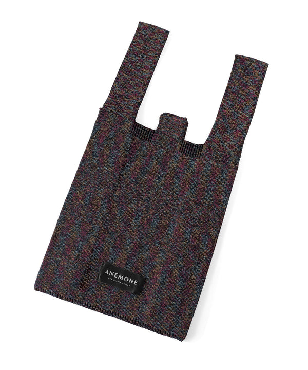Lamé knit tote bag [S]