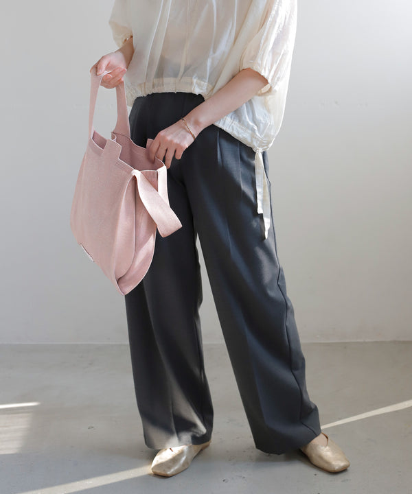 Lamé knit tote bag [M]