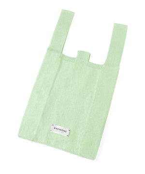 Lamé knit tote bag [M]