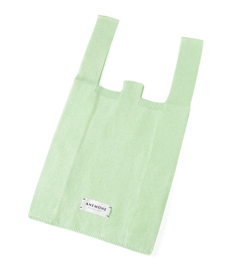 Lamé knit tote bag [M]