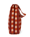 チェック柄ニットバッグ