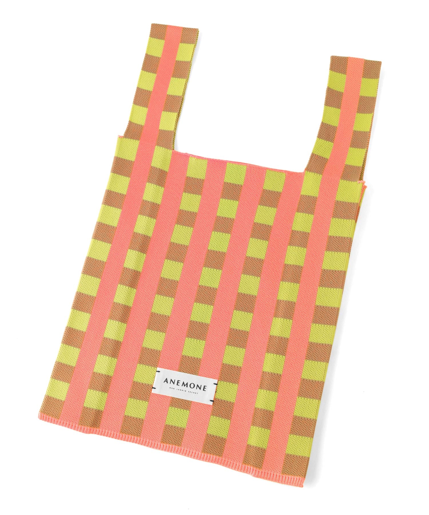 ANEMONE】チェック柄ニットバッグ｜アネモネ・シエナロゼ・ミミサン