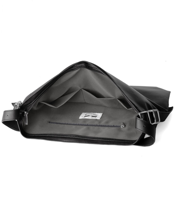 Leather-look belt shoulder bag