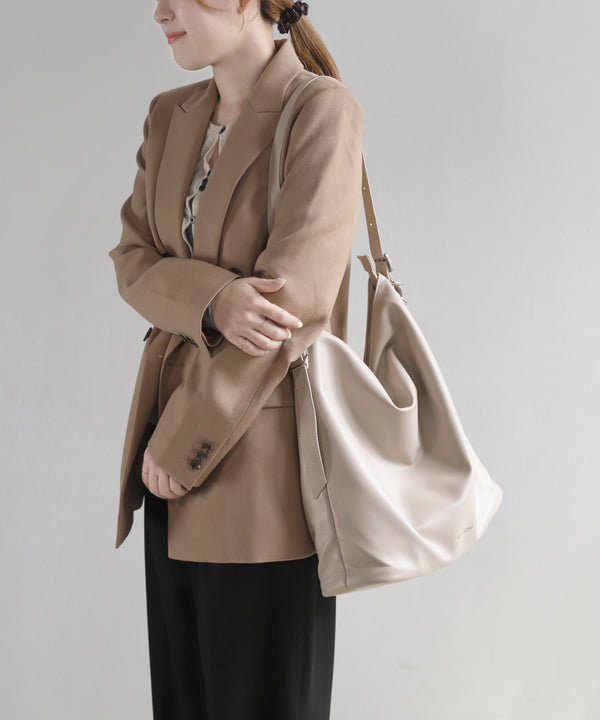 Leather-look belt shoulder bag