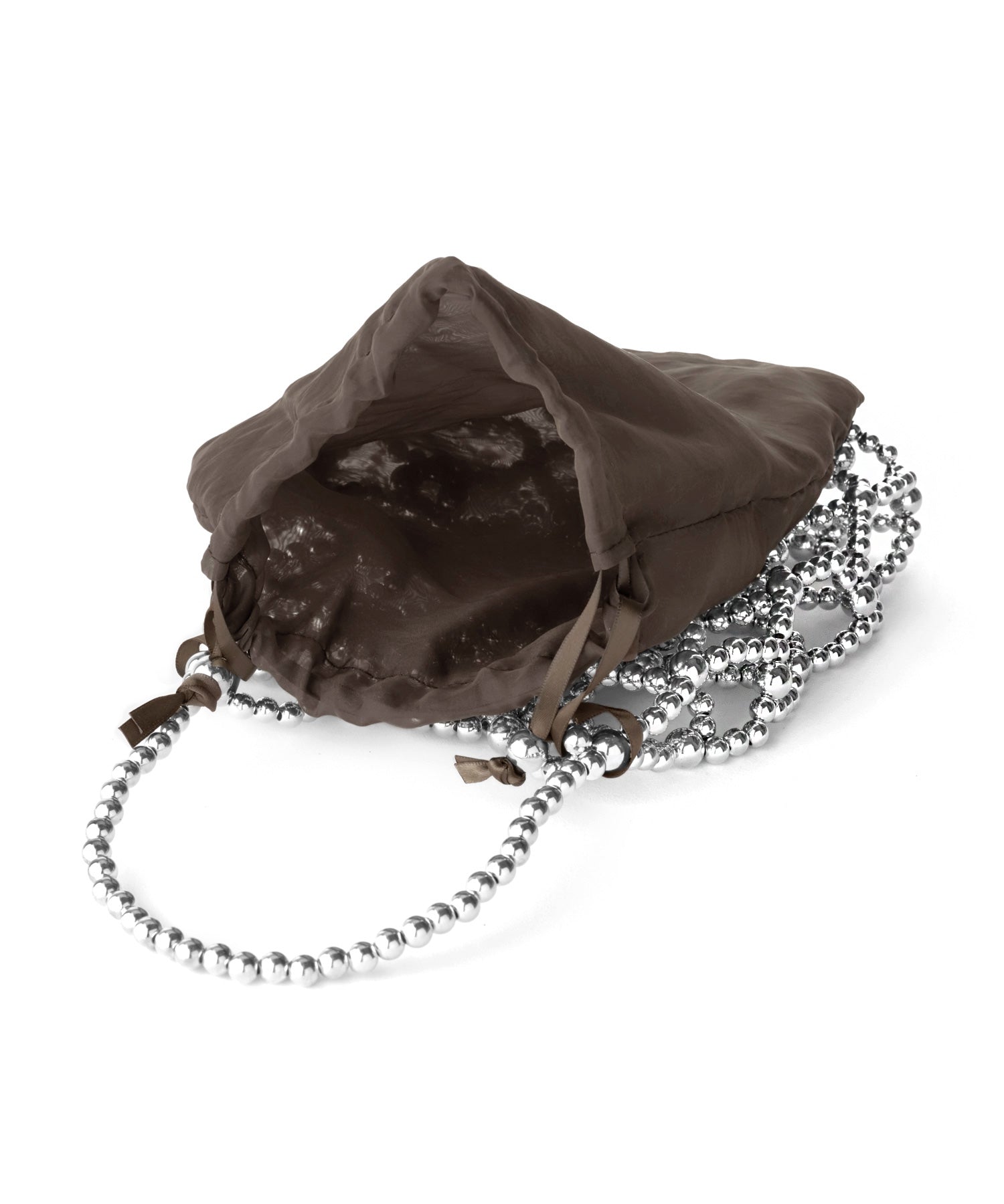 ANEMONE】ビーズ編み巾着2WAYバッグ｜アネモネ・シエナロゼ・ミミサン