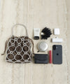 Beaded Drawstring 2-Way Bag