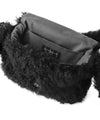 Eco-friendly fur drawstring shoulder bag