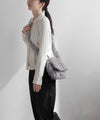 Eco-friendly fur drawstring shoulder bag