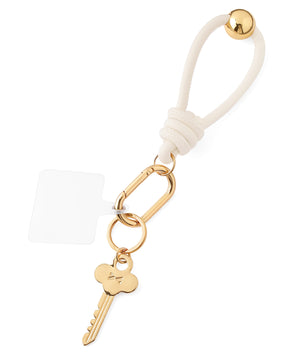 Key motif x strap charm