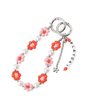 ビーズフラワーチャーム