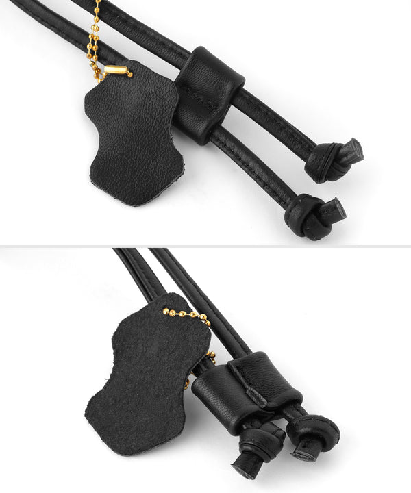 [COOCO] Lamb leather drawstring shoulder bag