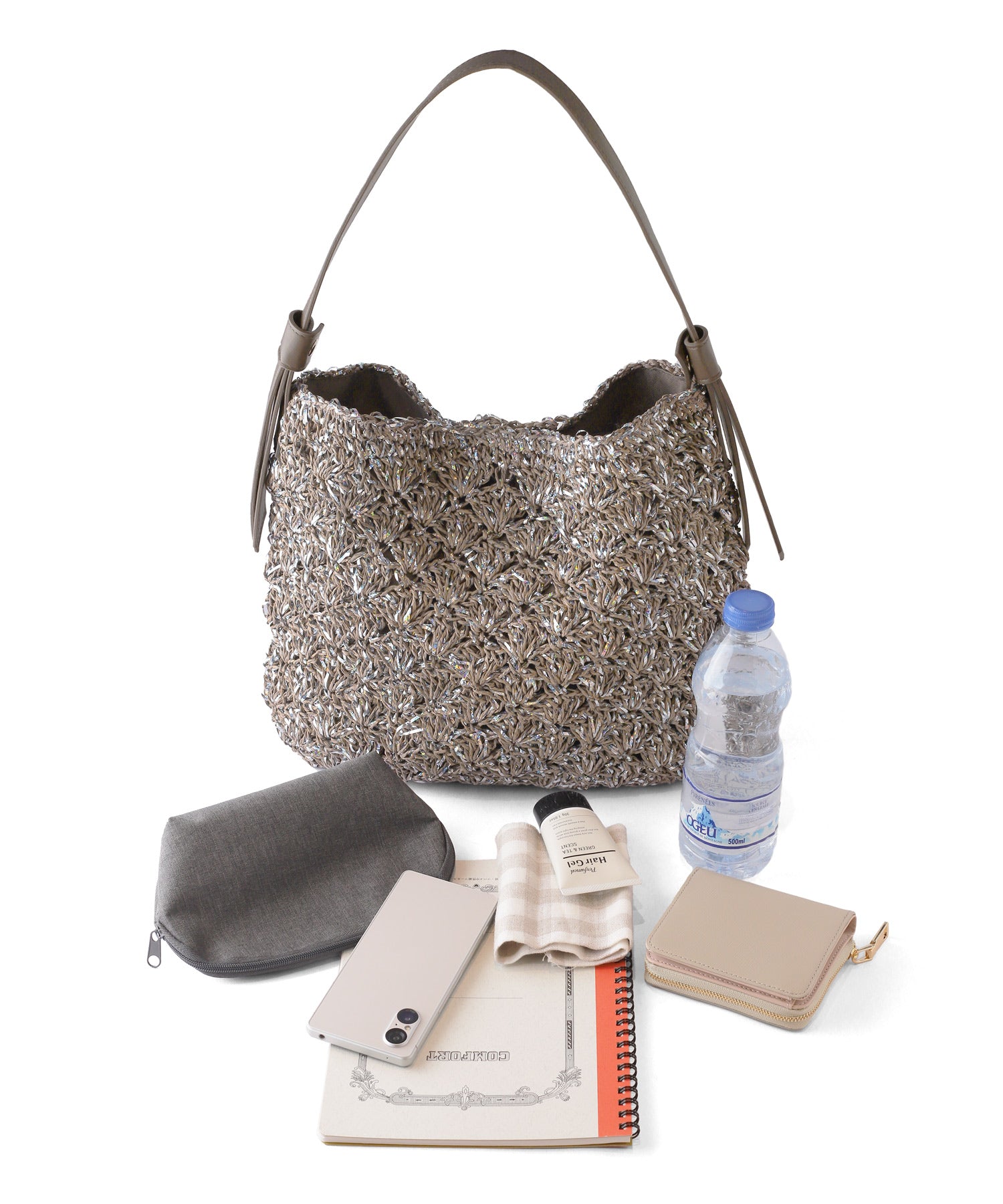 ANEMONE】【COOCO】ホログラムショルダーかごバッグ｜アネモネ