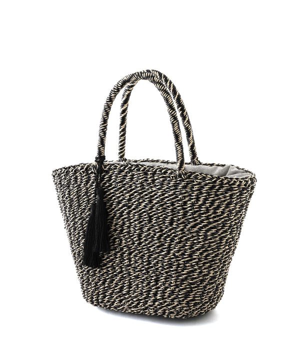 幾何学模様タッセル付き　バッグ ANEMONE】【COOCO】タッセル付きバケットバッグ｜アネモネ・シエナロゼ