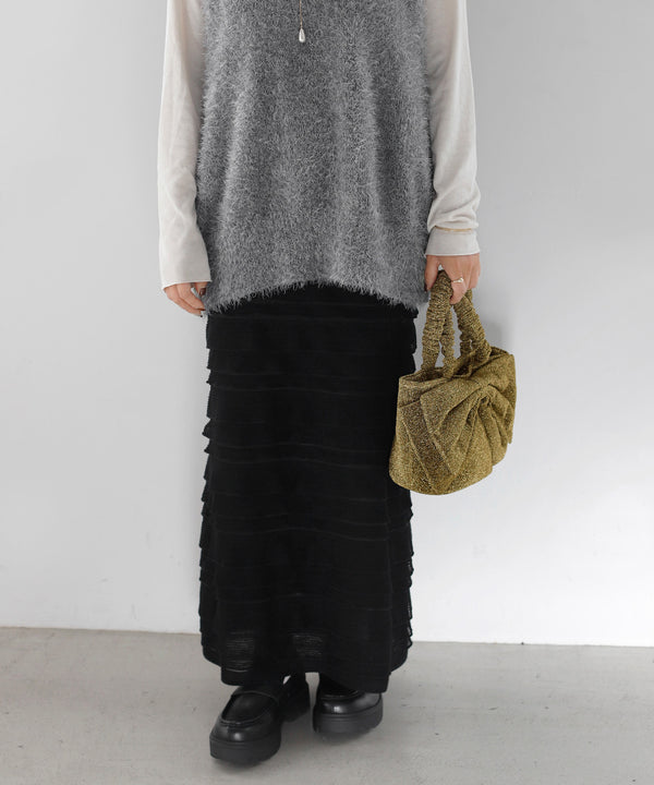 [SMIRNASLI] Lame ribbon bag