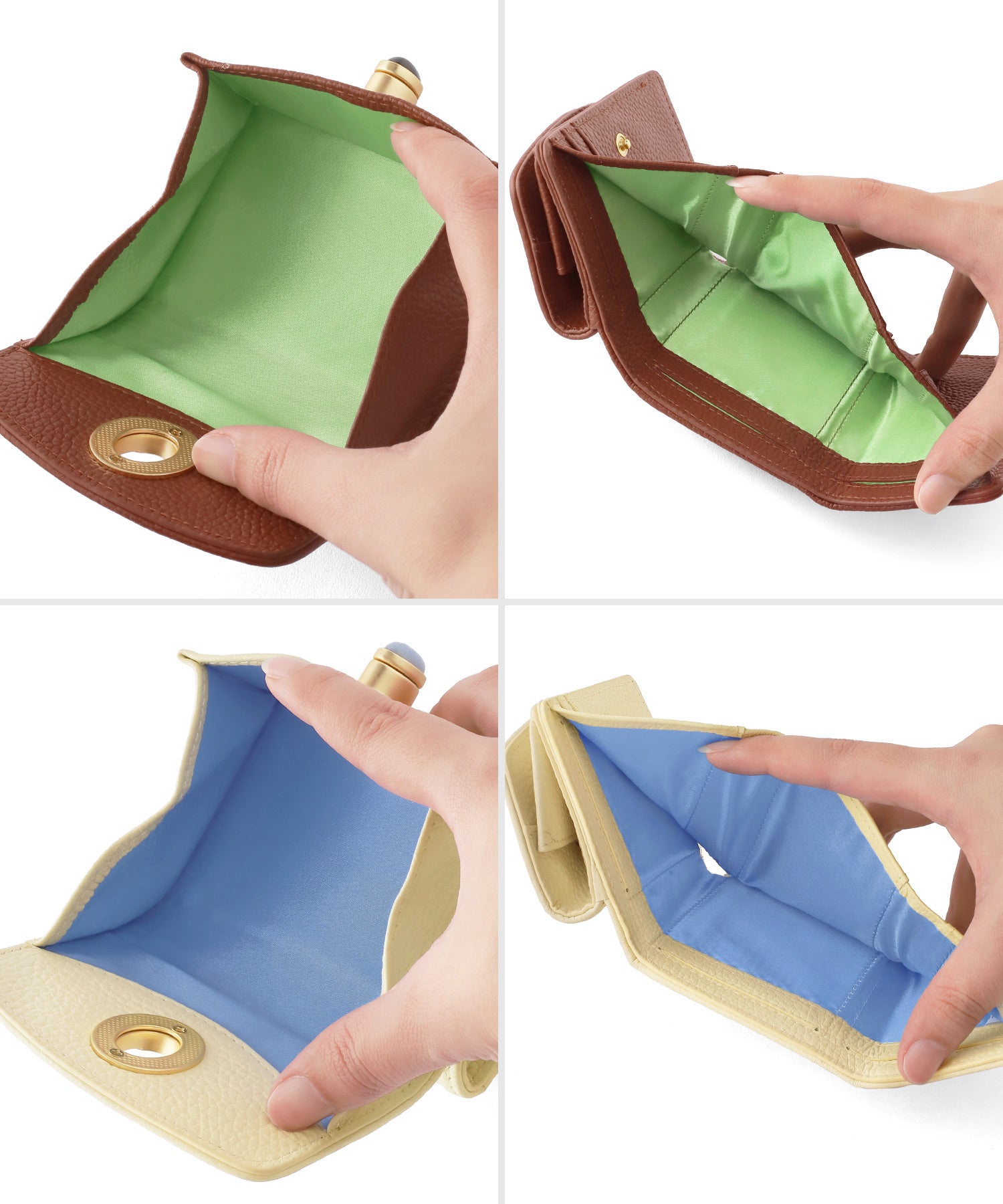 ANEMONE】【ANEMONE×HASHIBAMI】天然石レザーミニウォレット｜アネモネ