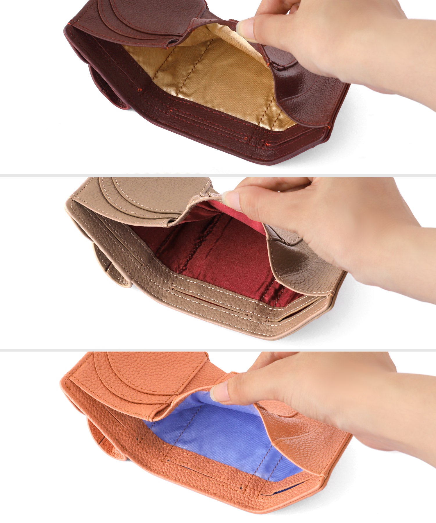 ANEMONE】【ANEMONE×HASHIBAMI】メタルバックルレザーミニウォレット