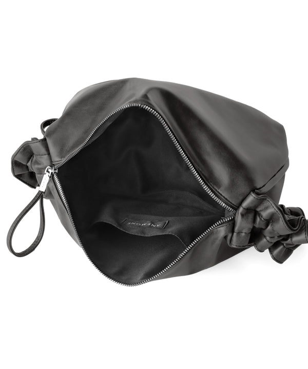 レザー調フリルハンドルショルダーバッグ