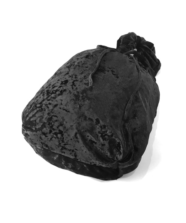 Gathered Handle Crushed Velvet Bag
