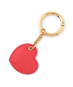 Leather heart charm