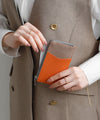 Two-tone leather fragment case [A]