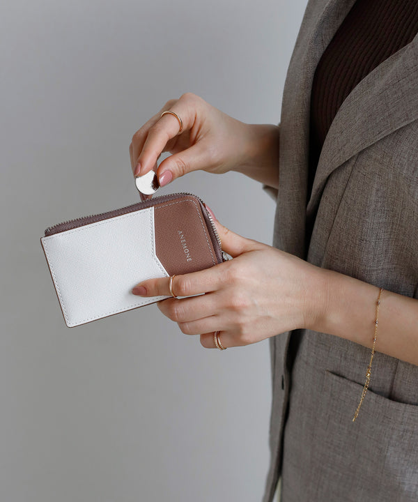 Two-tone leather fragment case [A]