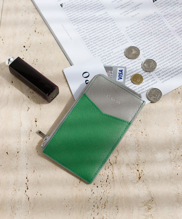 Two-tone leather fragment case [A]