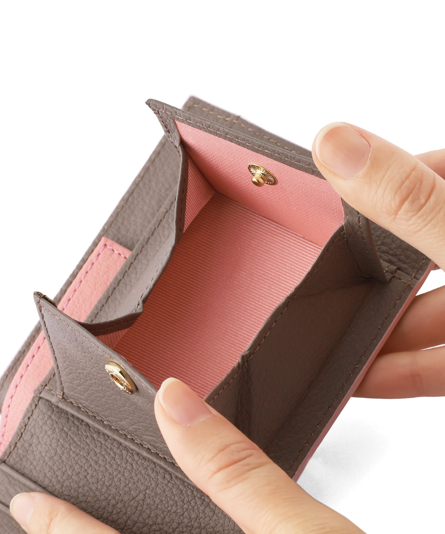 84　アネモネ ANEMONE】2つ折りバイカラーレザーウォレット｜アネモネ