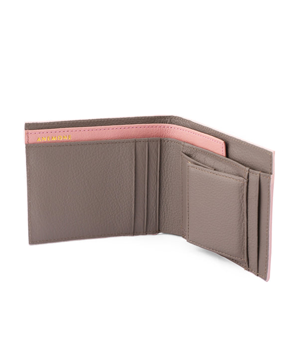 2つ折りバイカラーレザーウォレット