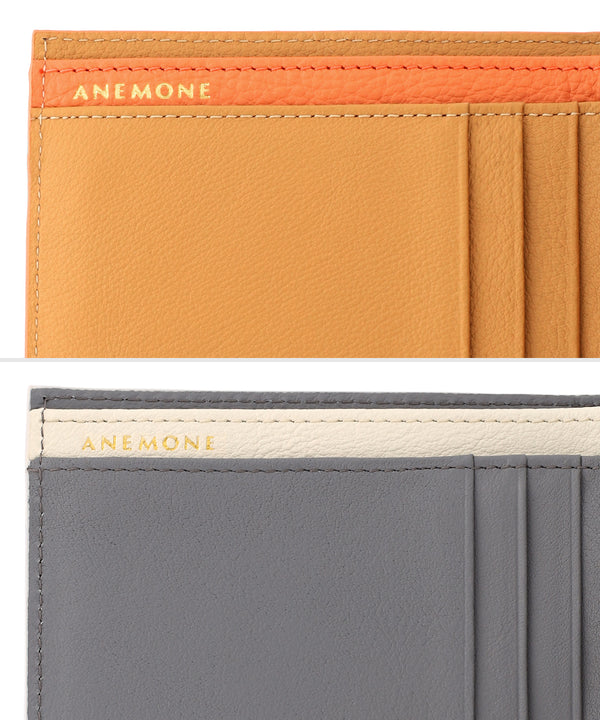 2つ折りバイカラーレザーウォレット