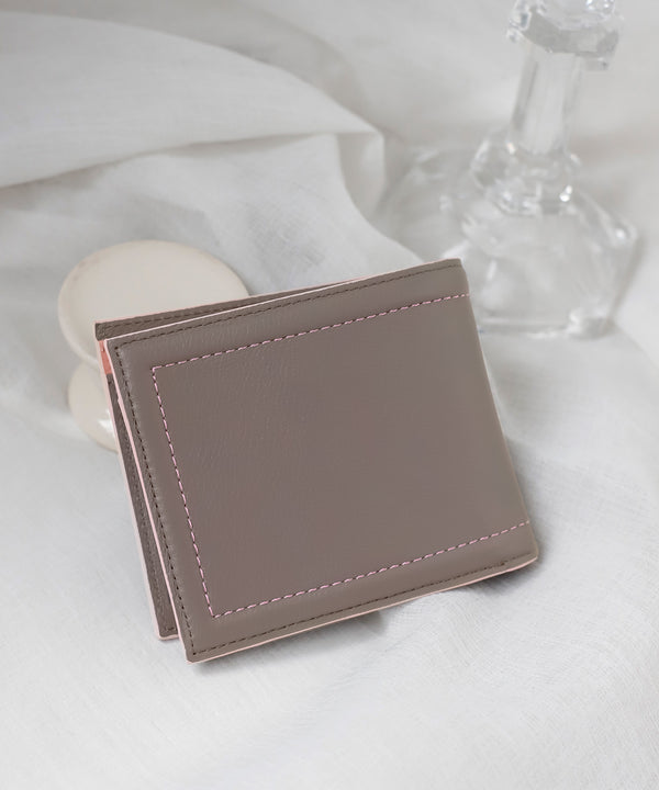 2つ折りバイカラーレザーウォレット