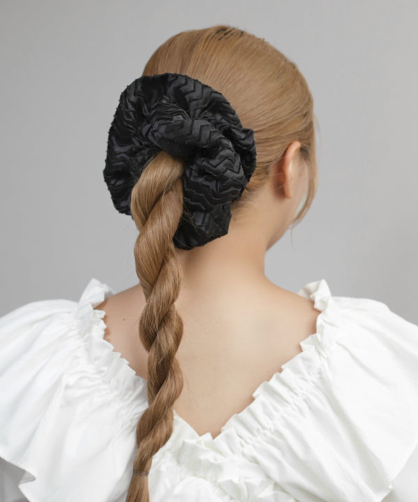 Chevron Jacquard Scrunchie