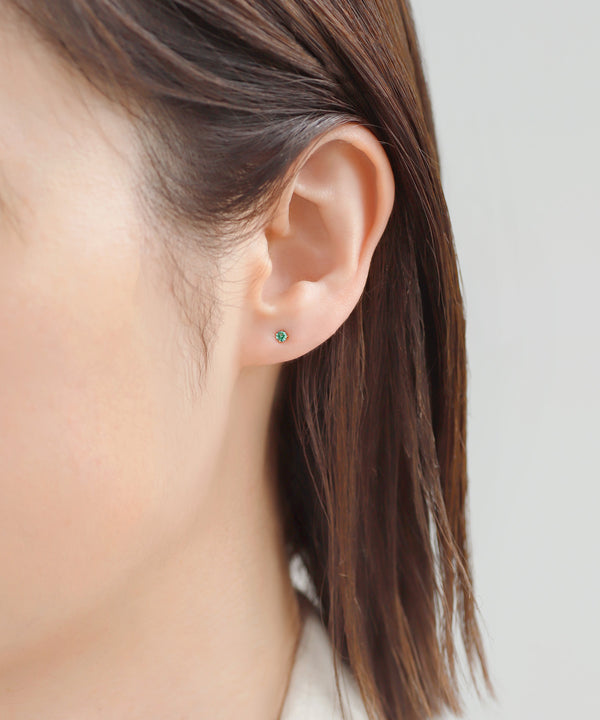 誕生石ピアス[K10]