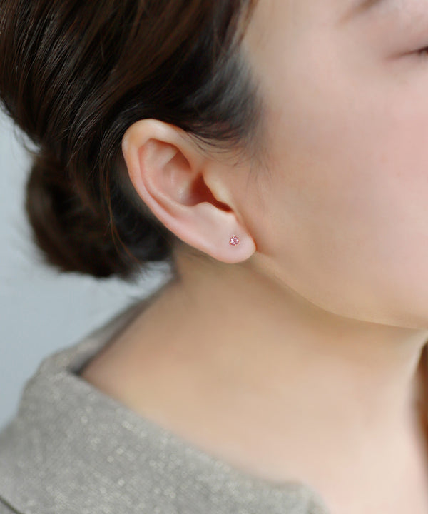 Birthstone earrings [K10]