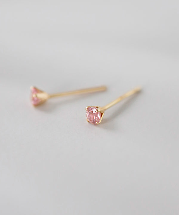 Birthstone earrings [K10]